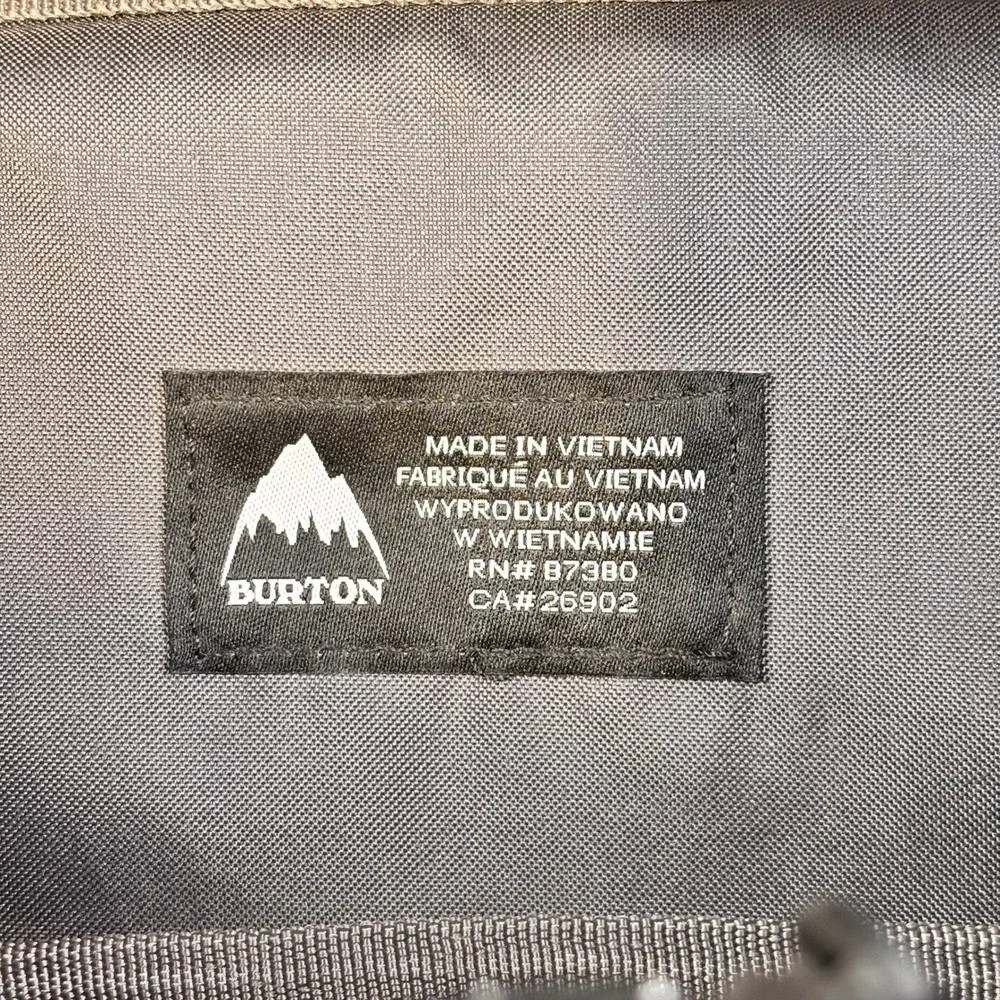Burton Rucksack Backpack Grey Heather Black Hiking Commuter Bag Padded Laptop